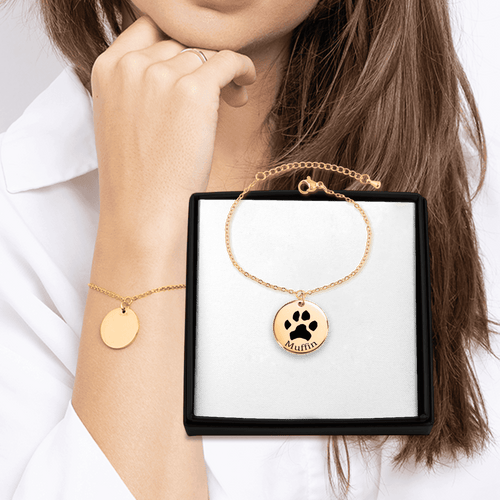 Custom Pawprint Bracelet